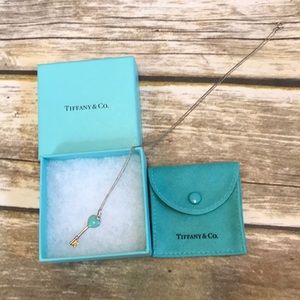 Authentic Tiffany & Co. Heart Key Pendant Necklace
